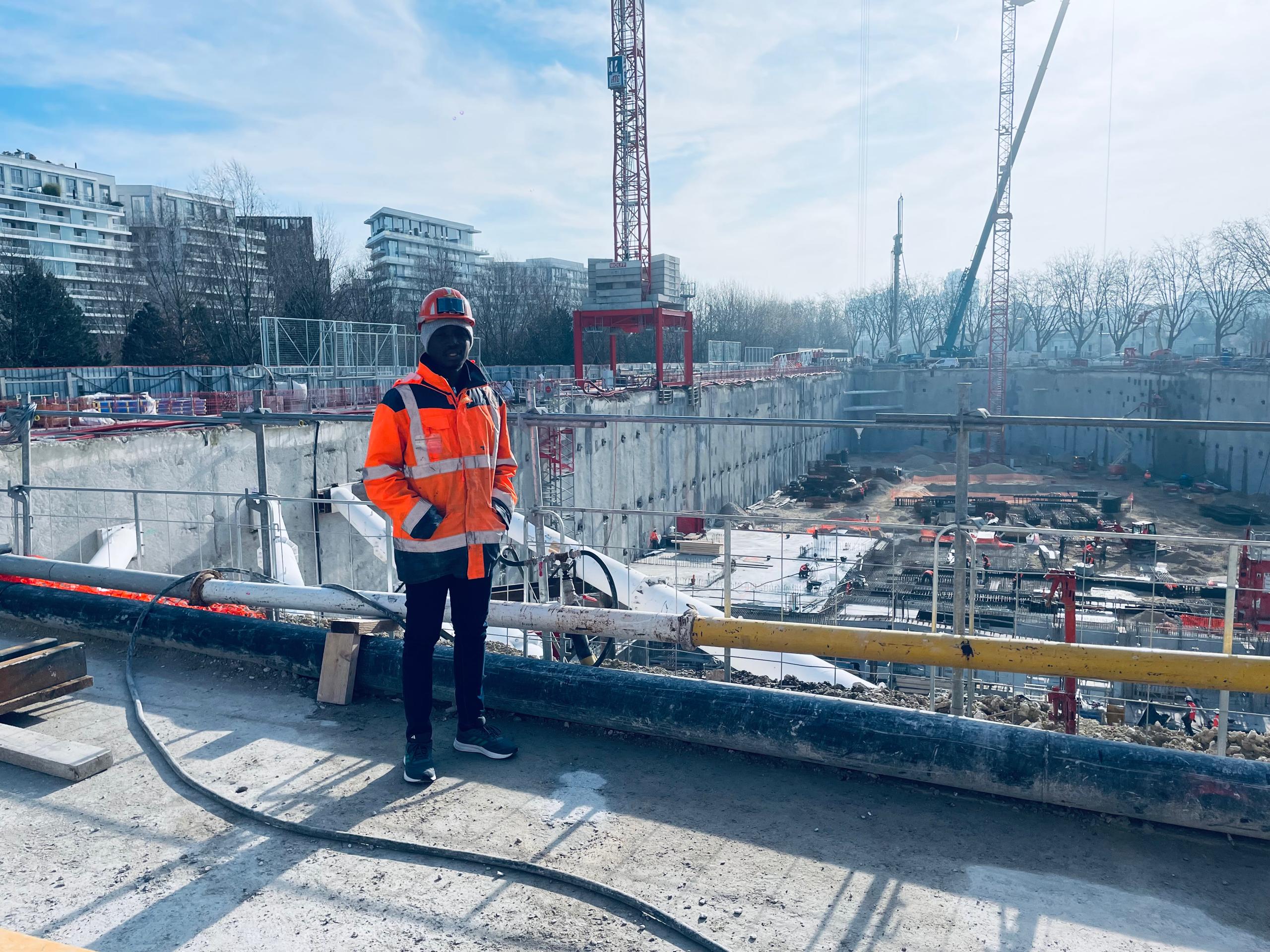 Contrôle topographique sur chantier